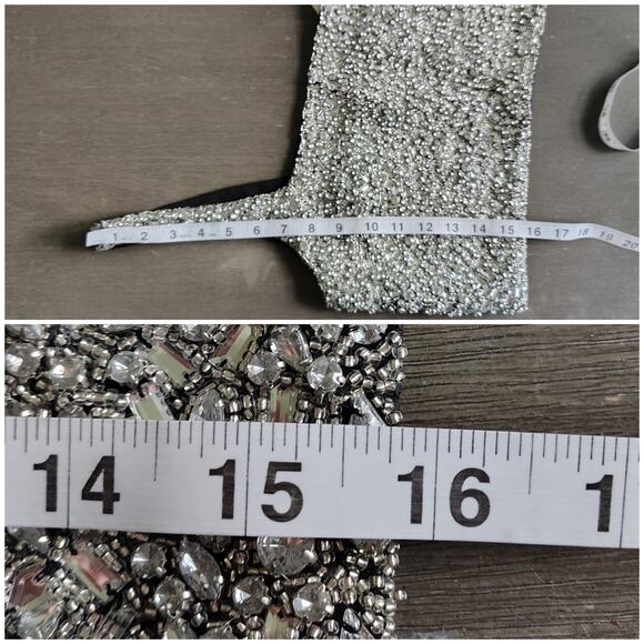 Banana Republic Embellished Rhinestone Satin Cropped Tank Size 10 NWT RT$250 - Picture 8 of 16